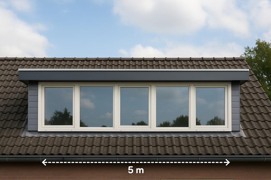 Dakkapel 5 meter